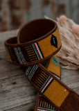 Saddle Blanket & Leather Bag Strap - Butterscotch