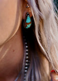 DD Chunky Studs - Number 8 Turquoise