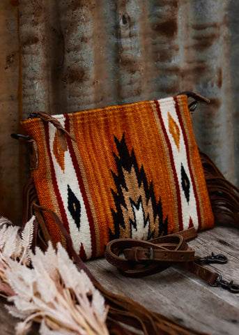 zoe_saddle_blanket_saddleblanket_handbag_bag_fringe_american_darling_tooled_leather_pumpkin_spice_aztec_rust_western_mack_and_co_designs_australia