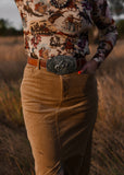 westerly_corduroy_skirt_camel_western_cowgirl_mack_and_co_designs_australia