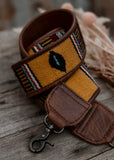 Saddle Blanket & Leather Bag Strap - Butterscotch