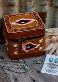 Rhiannon Saddle Blanket Jewellery Case in Tan