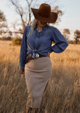 maddie_western_knit_stretch_skirt_beige_cowgirl_mack_and_co_designs_australia