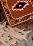 Rhiannon Saddle Blanket Jewellery Case in Tan