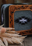 Rhiannon Saddle Blanket Jewellery Case in Grey