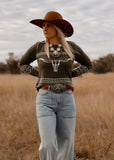 olive_longhorn_sweater_cowgirl_western_cotton_rye_outfitters_america_mack_and_co_designs_australia