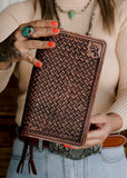 alvaro_organiser_wallet_tooled_leather_saddle_blanket_western_american_darling_bags_wristlet_clutch_crossbody_mack_and_co_designs_australia