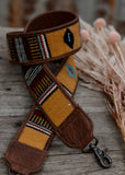 Saddle Blanket & Leather Bag Strap - Butterscotch