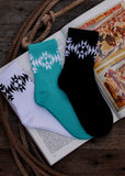 yeehaw_western_socks_crew_aztec_bronc_rider_rodeo_mack_and_co_designs_australia