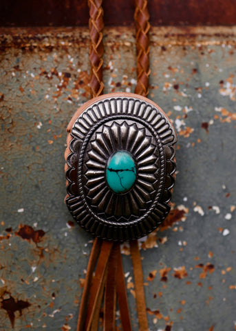 leather_concho_bolo_necklace_american_darling_turquoise_genuine_western_cowboy_cowgirl_mack_and_co_designs_australia