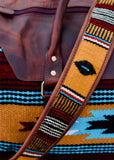 lorraine_saddle_blanket_antique_tooled_leather_buckstitch_overnight_travel_bag_american_darling_western_mack_and_co_designs_australia