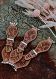 sunflower_western_tooled_leather_apple_watch_band_genuine_real_cowgirl_mack_and_co_designs_australia