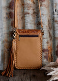 zorah_cowhide_phone_mobile_telephone_crossbody_bag_tan_brown_tooled_leather_tassel_cowgirl_clutch_mack_and_co_designs_australia