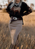 black_aztec_tan_brown_buffalo_sweater_cowgirl_western_cotton_rye_outfitters_america_mack_and_co_designs_australia