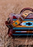 lorraine_saddle_blanket_antique_tooled_leather_buckstitch_overnight_travel_bag_american_darling_western_mack_and_co_designs_australia