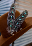 turquoise_cowboy_cowgirl_hat_feather_wild_west_rodeo_western_handcrafted_mack_and_co_designs_australia