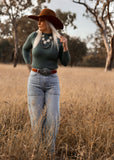 talia_knit_top_in_dark_sage_western_rodeo_fashion_cowgirl_mack_and_co_designs_australia