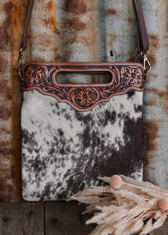 oakleigh_tooled_cowhide_crossbody_leather_handbag_bag_chocolate_brown_womens_ladies_western_mack_and_co_designs_australia