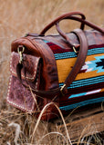 lorraine_saddle_blanket_antique_tooled_leather_buckstitch_overnight_travel_bag_american_darling_western_mack_and_co_designs_australia