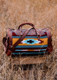 lorraine_saddle_blanket_antique_tooled_leather_buckstitch_overnight_travel_bag_american_darling_western_mack_and_co_designs_australia